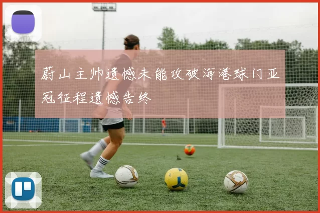 蔚山主帅遗憾未能攻破海港球门亚冠征程遗憾告终